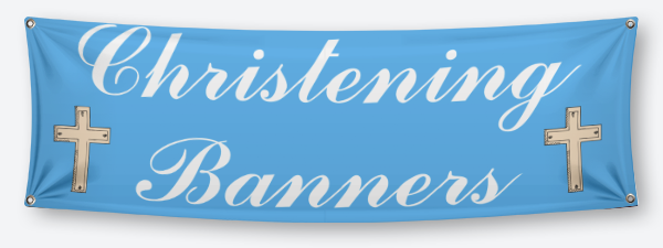 Custom Christening Banners