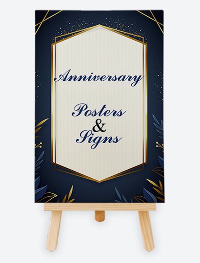 Custom Anniversary Posters and Signs