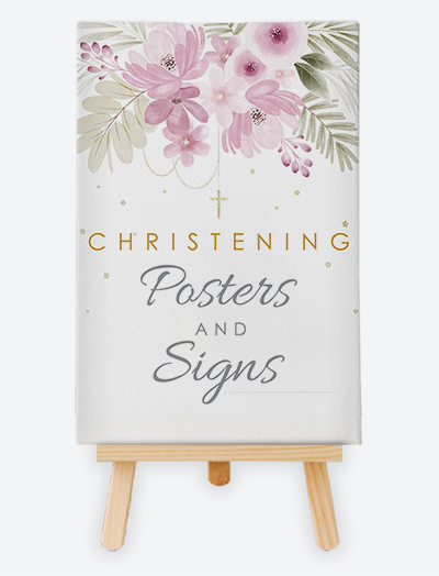 Christening Posters and Signs